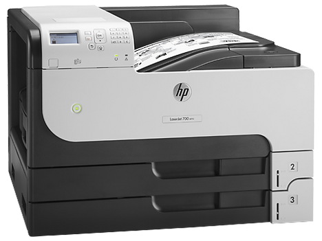 HP LaserJet Enterprise 700 M712dn (A3, 1200dpi, 40ppm, 512Mb, 3trays 250+250+100, USB2.0/extUSBx2/GigEth/HIP/ePrint, repl. Q7543A, Q7545A)