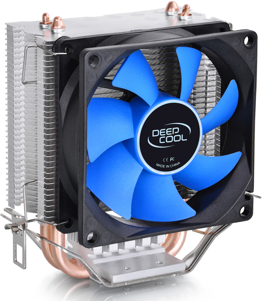 Устройство охлаждения(кулер) Deepcool Ice Edge Mini FS V2.0 Soc-AM5/AM4/1200/1700/1851 черный/синий 3-pin 25dB Al+Cu 100W 276gr Ret (DP-MCH2-IEMV2)