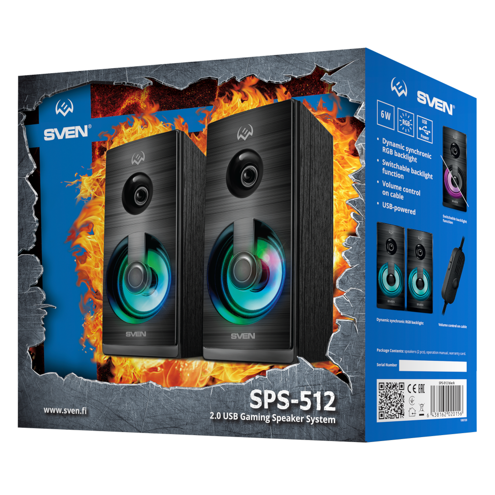 Колонки SVEN SPS-512 (черный)