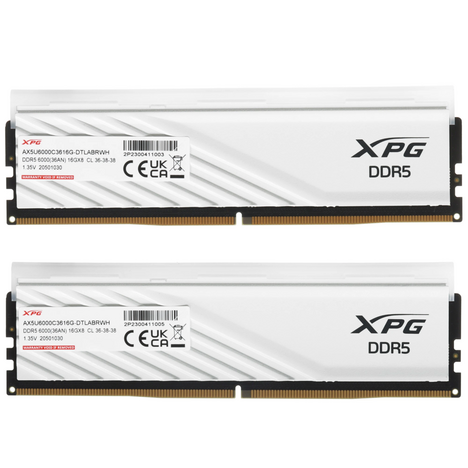 Оперативная память ADATA XPG LANCER RGB DDR5 6000МГц 2*16GB, AX5U6000C3616G-DTLABRWH, RTL