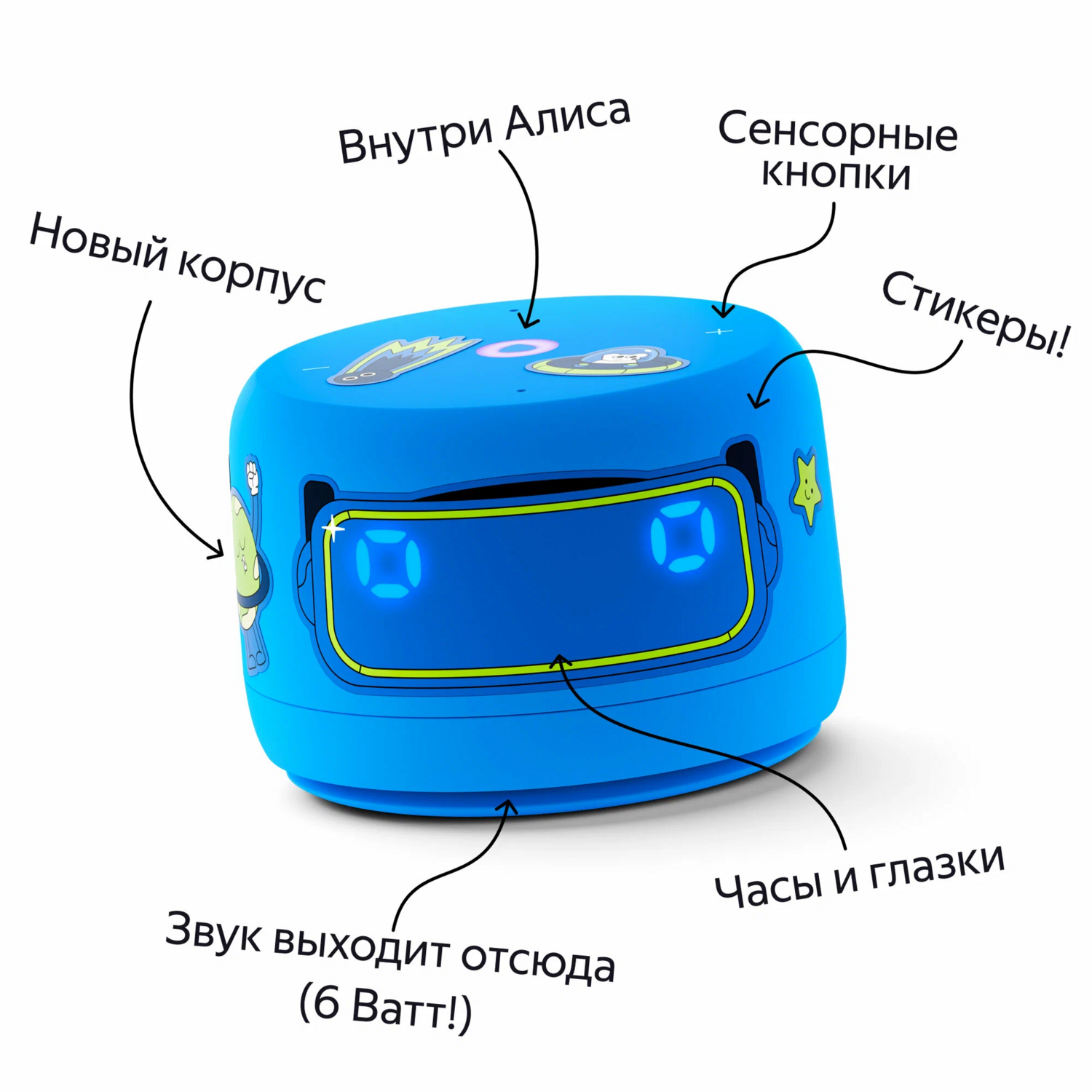 Колонки Яндекс Yandex Станция Лайт 2 (синий)