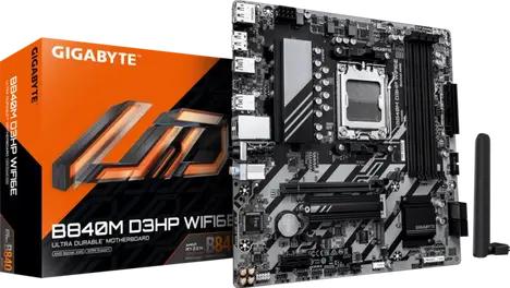 Материнская плата Gigabyte AM5 AMD B840 B840M D3HP WIFI6E