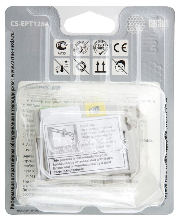 Картридж желтый Cactus CS-EPT1284