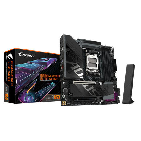 Материнская плата Gigabyte AM5 AMD B850 B850M AORUS ELITE WIFI6E