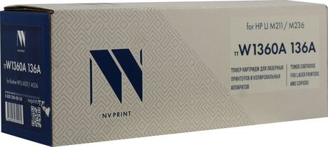 Тонер-картридж черный NVPrint для HP, NV-W1360A