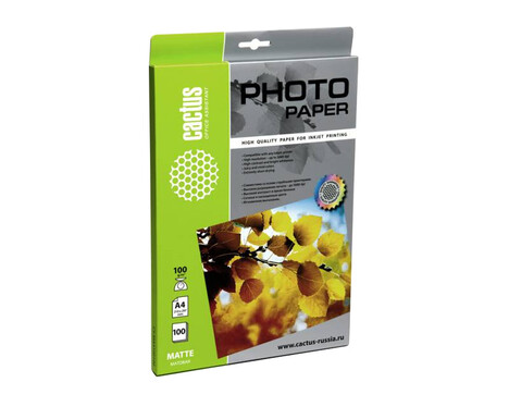 Бумага белый Cactus CS-MA4100100