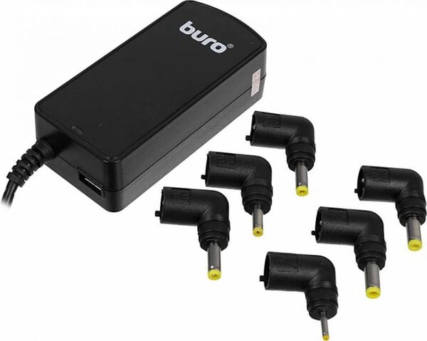

Адаптер питания Buro BUM-0061A40 автоматический 40W 7.5V-20V 6-connectors 3.2A 1xUSB 1A от бытовой электросети LED