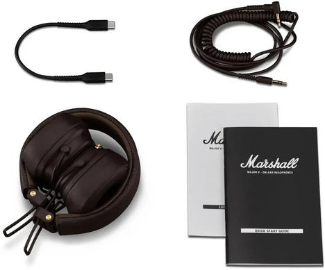 Bluetooth-гарнитура Marshall Major V, цвет коричневый
