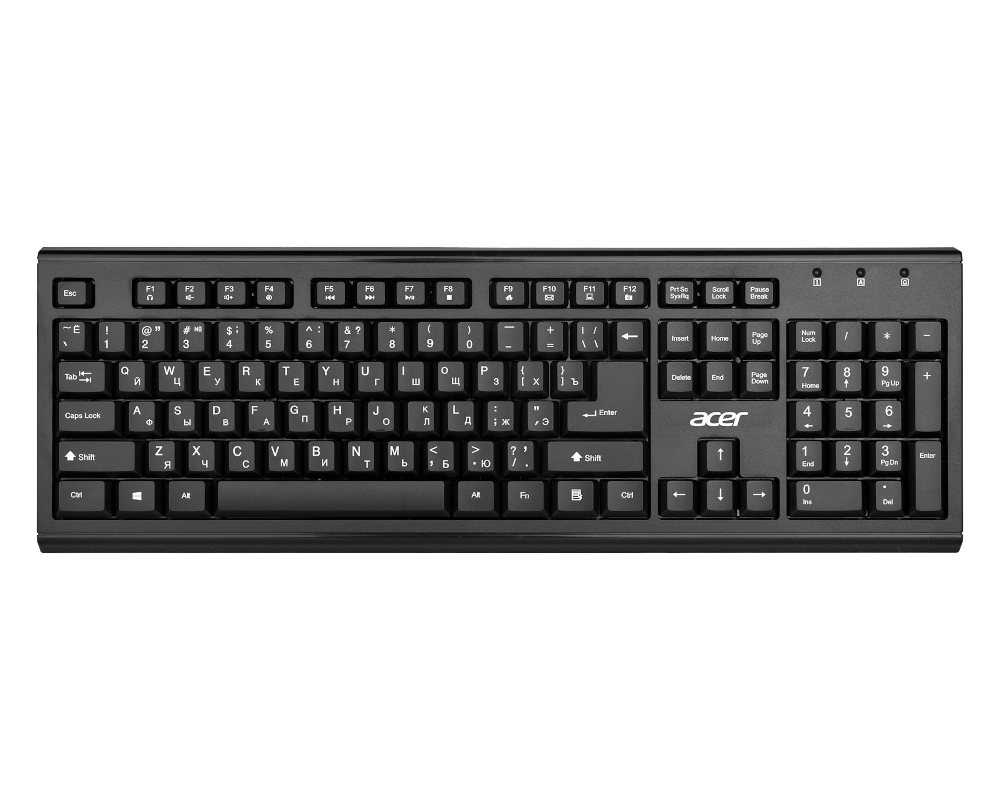 Клавиатура+мышь ACER Клавиатура + мышь OKR120 ZL.KBDEE.007, цвет черный