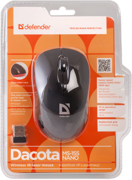 Мышь Defender Dacota MS-155 52155, цвет черный