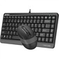 Клавиатура+мышь A4tech Fstyler F1110 GREY, цвет черный