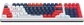 Клавиатура A4tech Bloody S98 Sports BLMS Plus S98 SPORTS NAVY BLMS RED PLUS, цвет белый