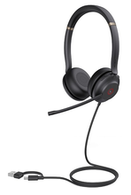 Гарнитура Yealink UH37 Dual UC USB-C/A, цвет черный