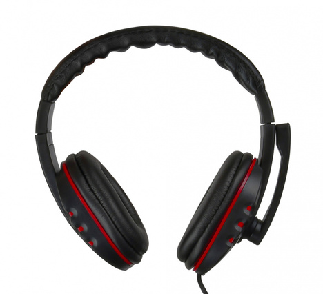 Наушники Oklick HS-L380G ABADDON, цвет красный/черный