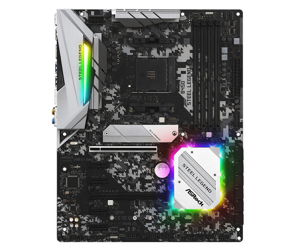 

Материнская плата ASRock AM4 AMD B450 B450M STEEL LEGEND