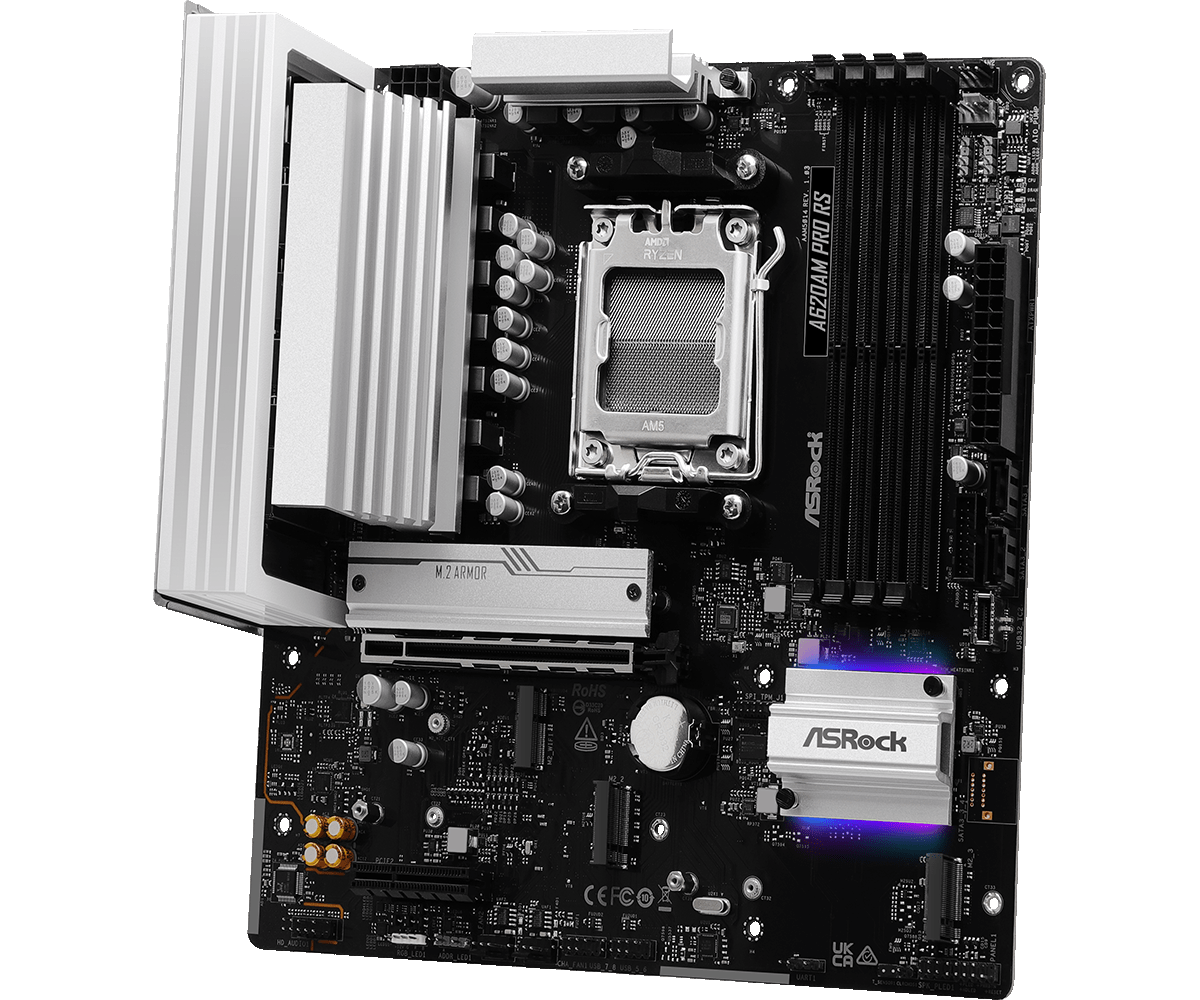 Материнская плата ASRock AM5 AMD A620A A620AM Pro RS