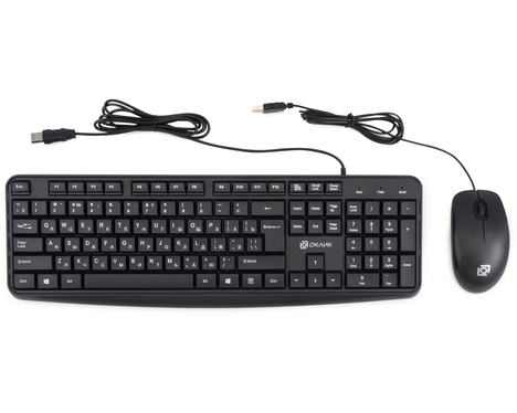 Клавиатура+мышь Oklick KB+M S603 1968894, цвет черный