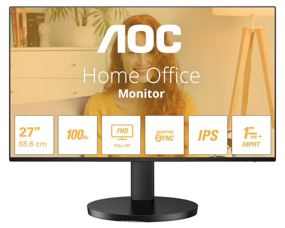 Монитор AOC 27B3HA2 27.0-inch черный