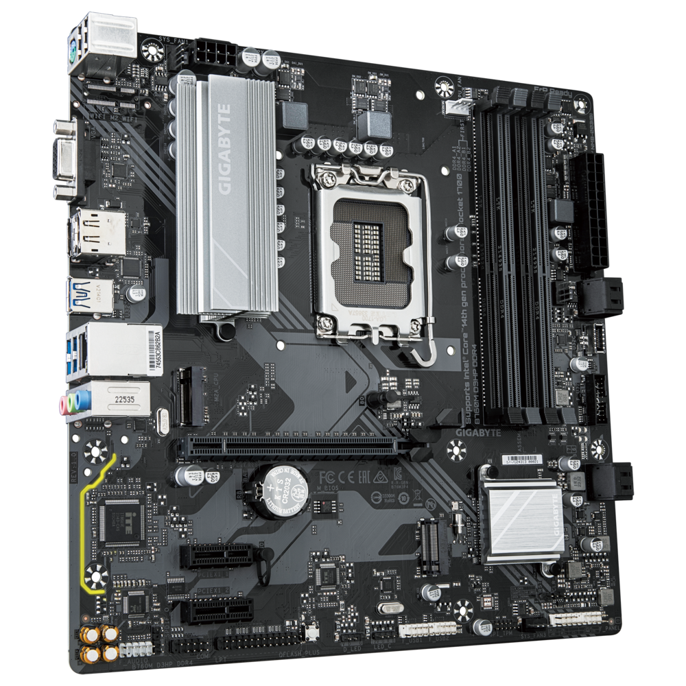 Материнская плата Gigabyte LGA 1700 Intel B760 B760M D3HP DDR4