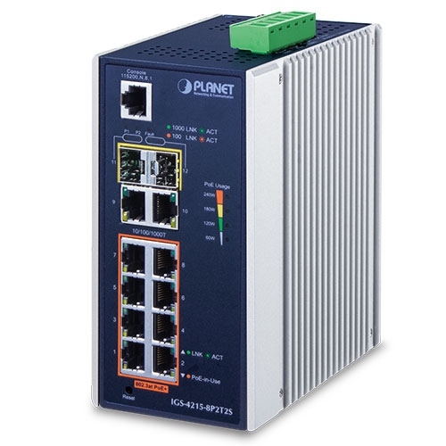 Коммутатор Planet IGS-4215-8P2T2S