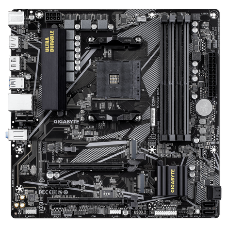 Материнская плата Gigabyte AM4 AMD B550 B550M DS3H R2