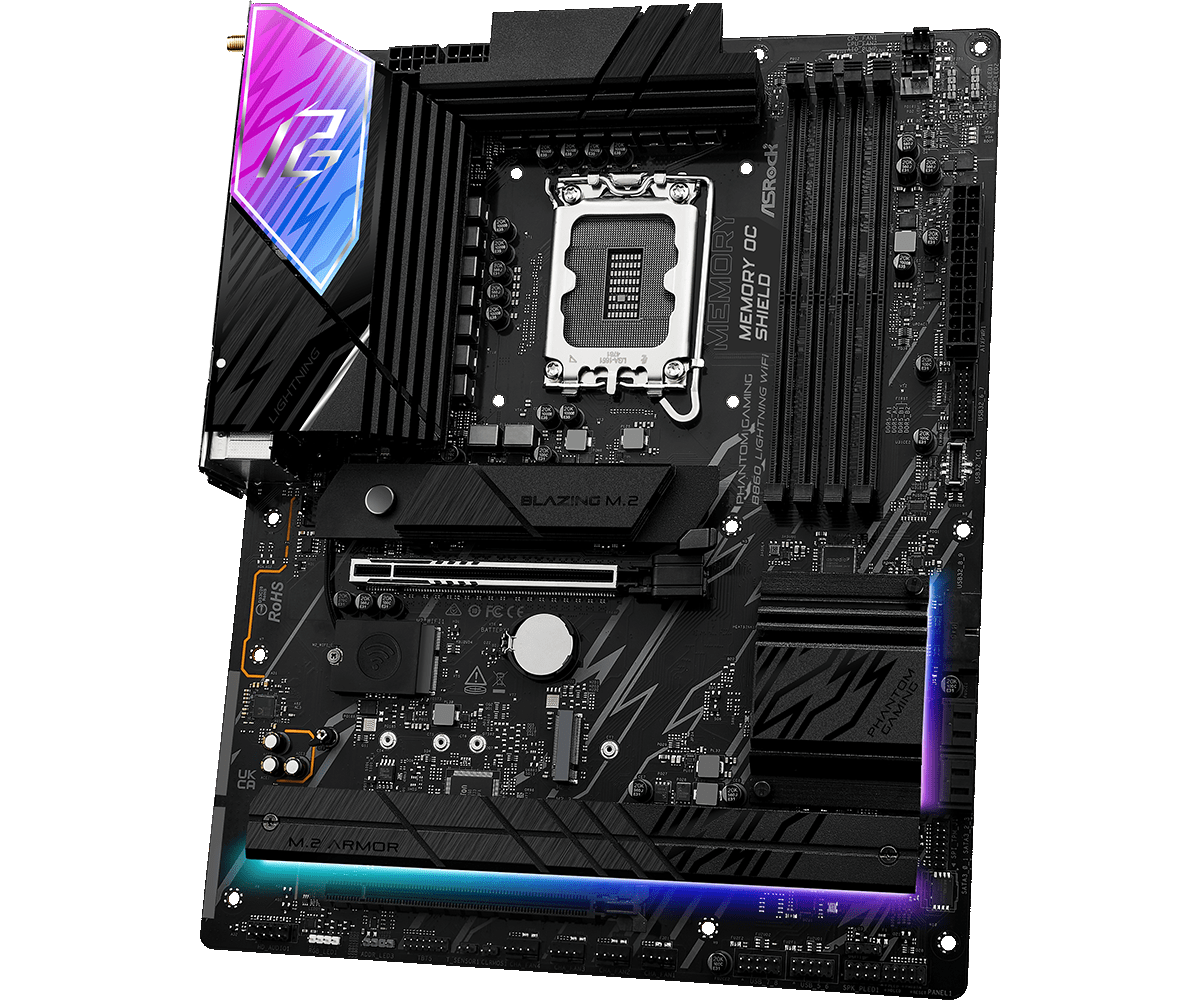 Материнская плата ASRock LGA 1851 Intel B860 B860 LIGHTNING WIFI