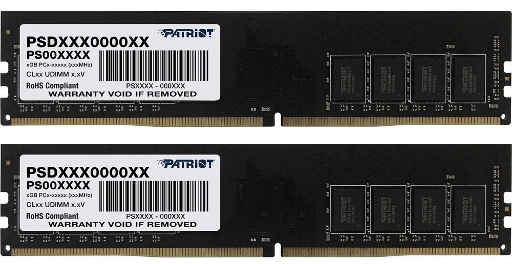 Оперативная память Patriot Desktop DDR4 3200МГц 2x8GB, PSD416G3200K, RTL