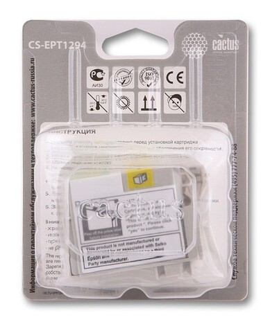 Картридж желтый Cactus CS-EPT1294