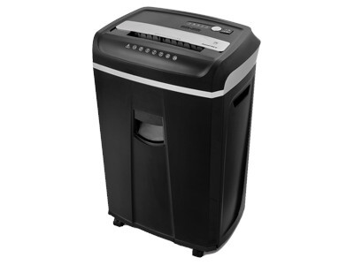 

Шредер Office Kit S243 черный (секр.P-4)/фрагменты/34лист./26лтр./скрепки/скобы/пл.карты/CD