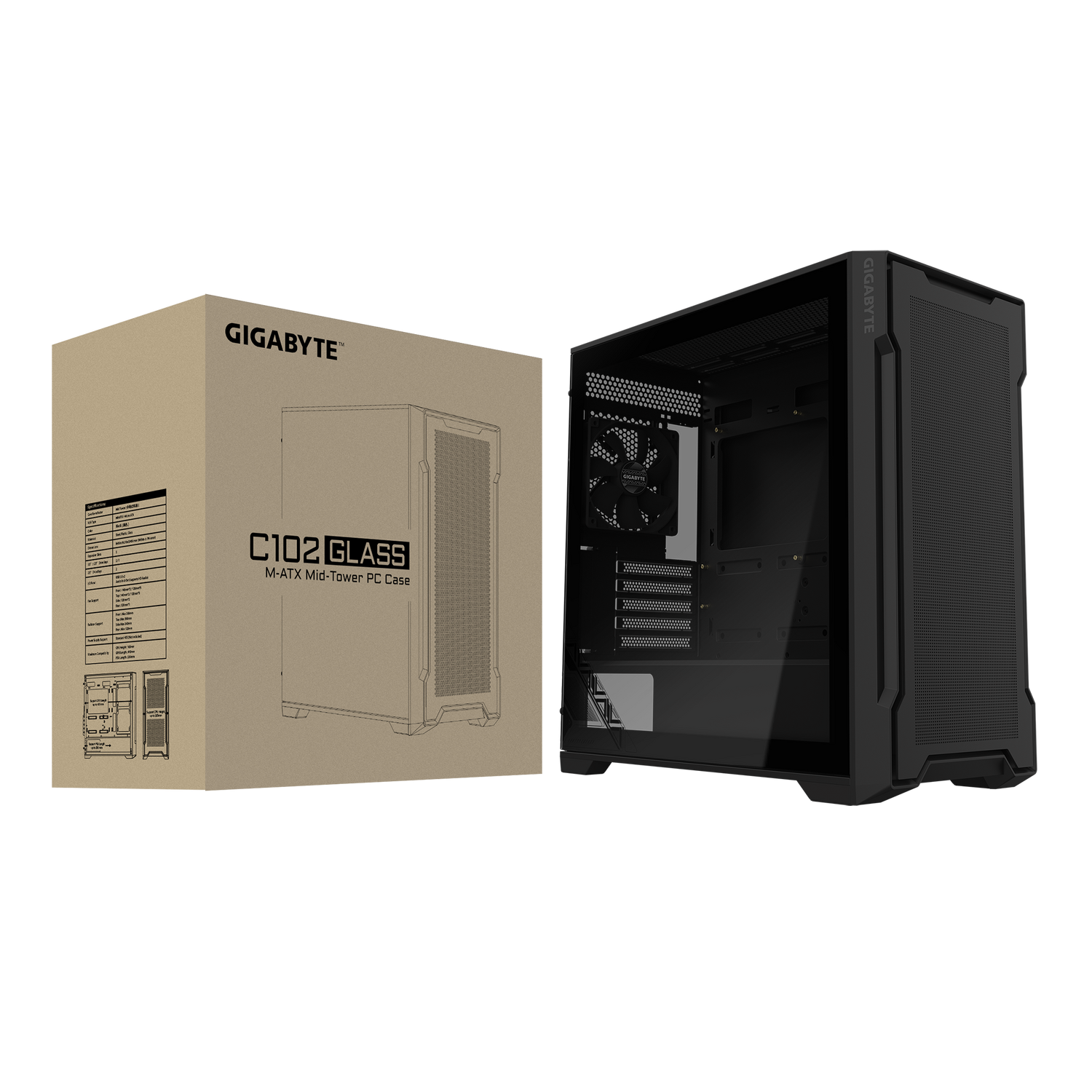 Корпус Gigabyte C102 GLASS