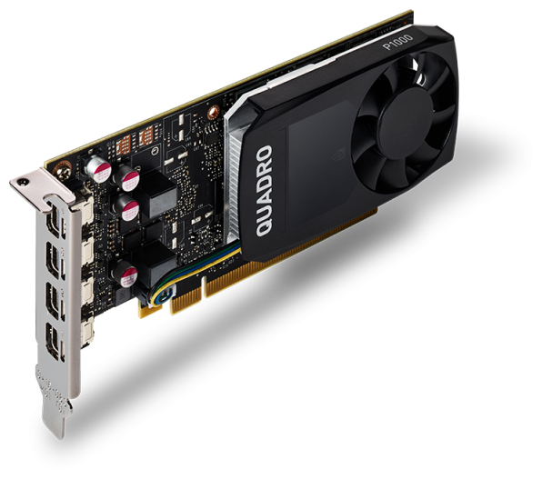 

Видеокарта PNY Quadro P1000 4 ΓБ Bulk