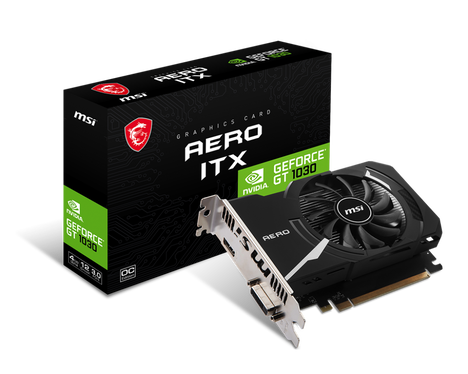 Видеокарта MSI GeForce GT 1030 4 ΓБ Retail
