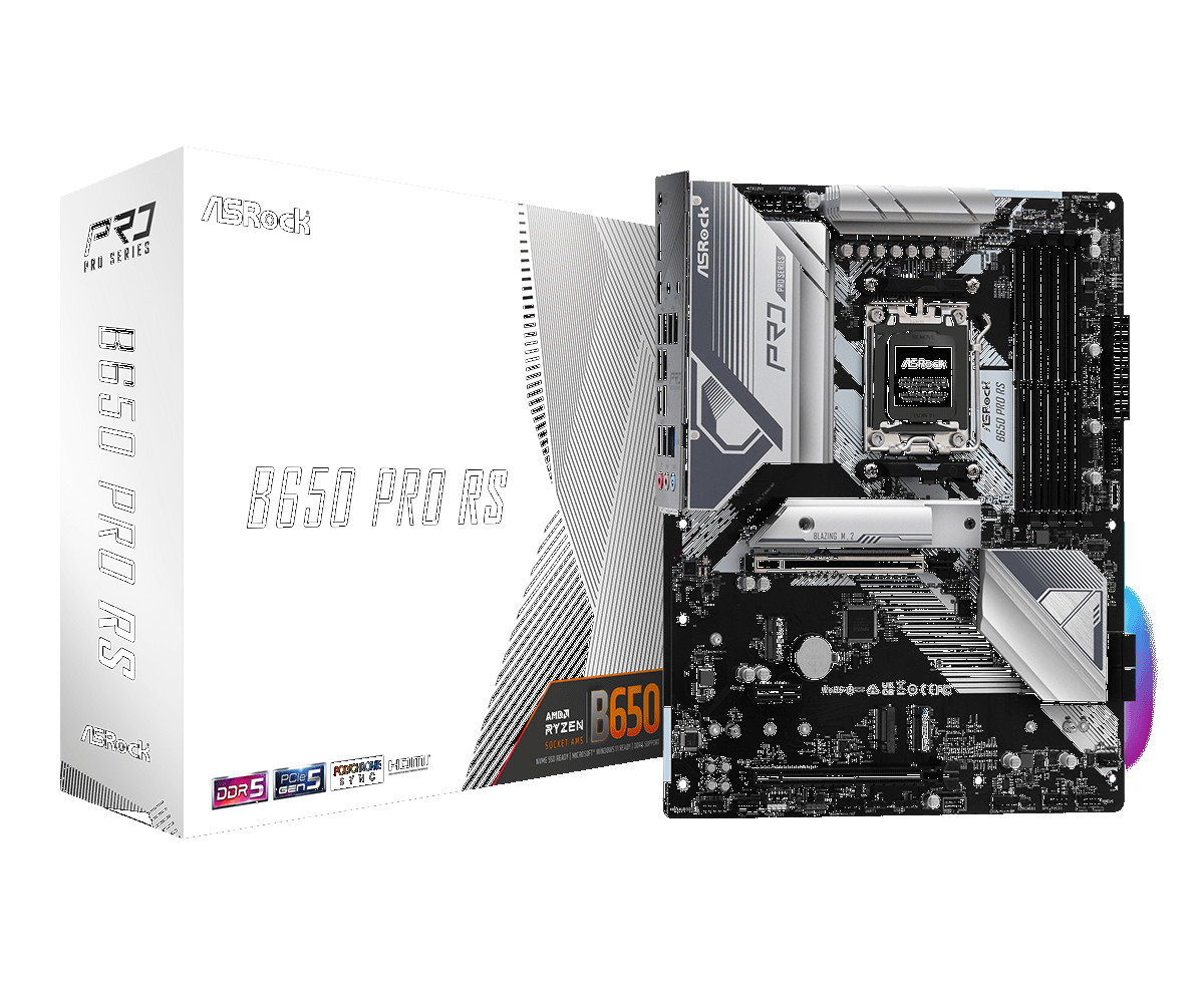 Материнская плата ASRock AM5 AMD B650 B650 PRO RS