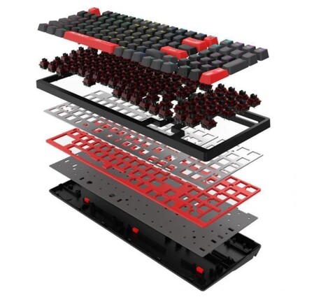 Клавиатура A4tech Bloody S98 RED, цвет черный