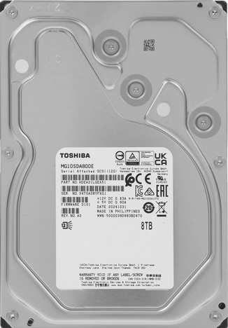 Жесткий диск  TOSHIBA Enterprise Capacity 3.5  8 Тб 7.2K SAS 12Gb/s