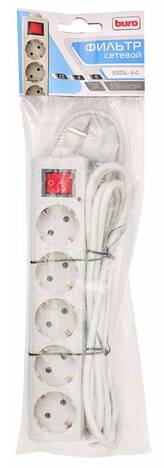 Сетевой фильтр Buro Сетевой фильтр 500SL-3-G