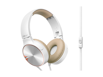 Гарнитура Pioneer SE-MJ722T, цвет белый/золотистый