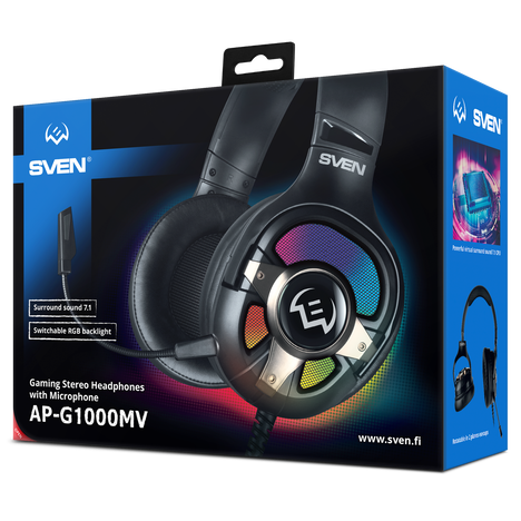 Гарнитура SVEN AP-U1100MV, цвет черный