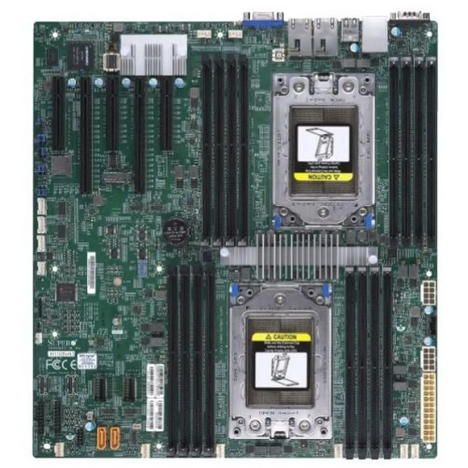 Материнская плата SuperMicro MBD-H11DSI-NT-O E-ATX 16xDDR4 2xM.2 NVMe (PCI-E3.0x4) 10xSATA3 2xUSB3.0 4xUSB2.0 VGA 3xPCI-E3.0x8 2xPCI-E3.0x16