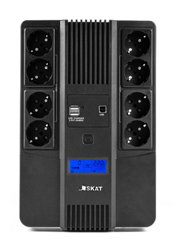 ИБП Бастион SKAT-UPS Line-interactive 800 ВА / 480 Вт (SKAT-UPS 800-AID-IN)