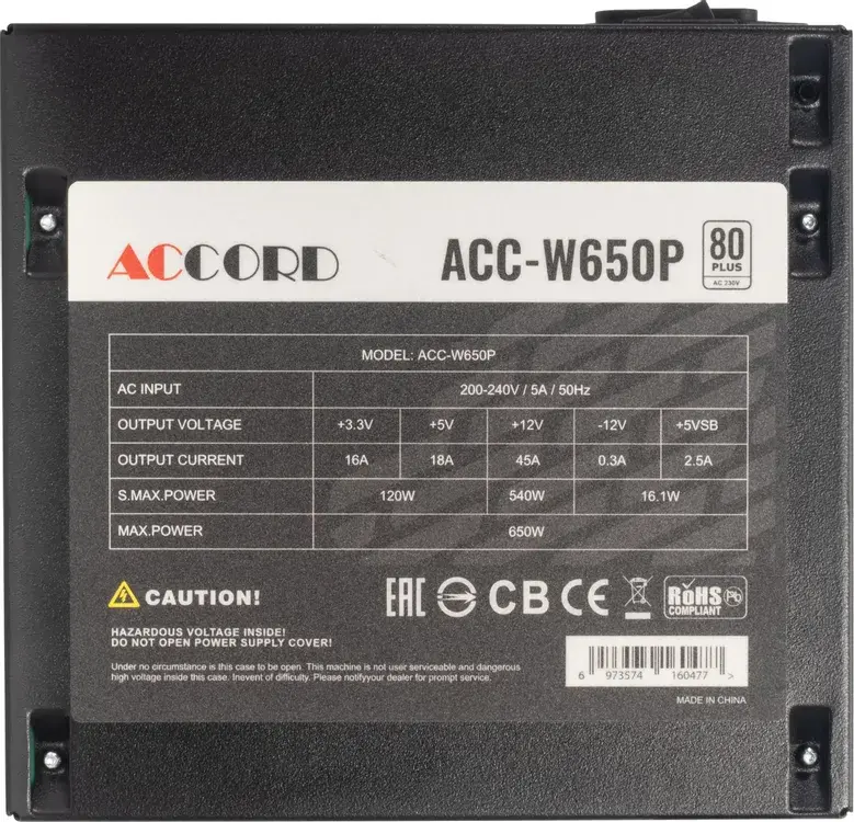 Блок питания Accord ACC-W650P
