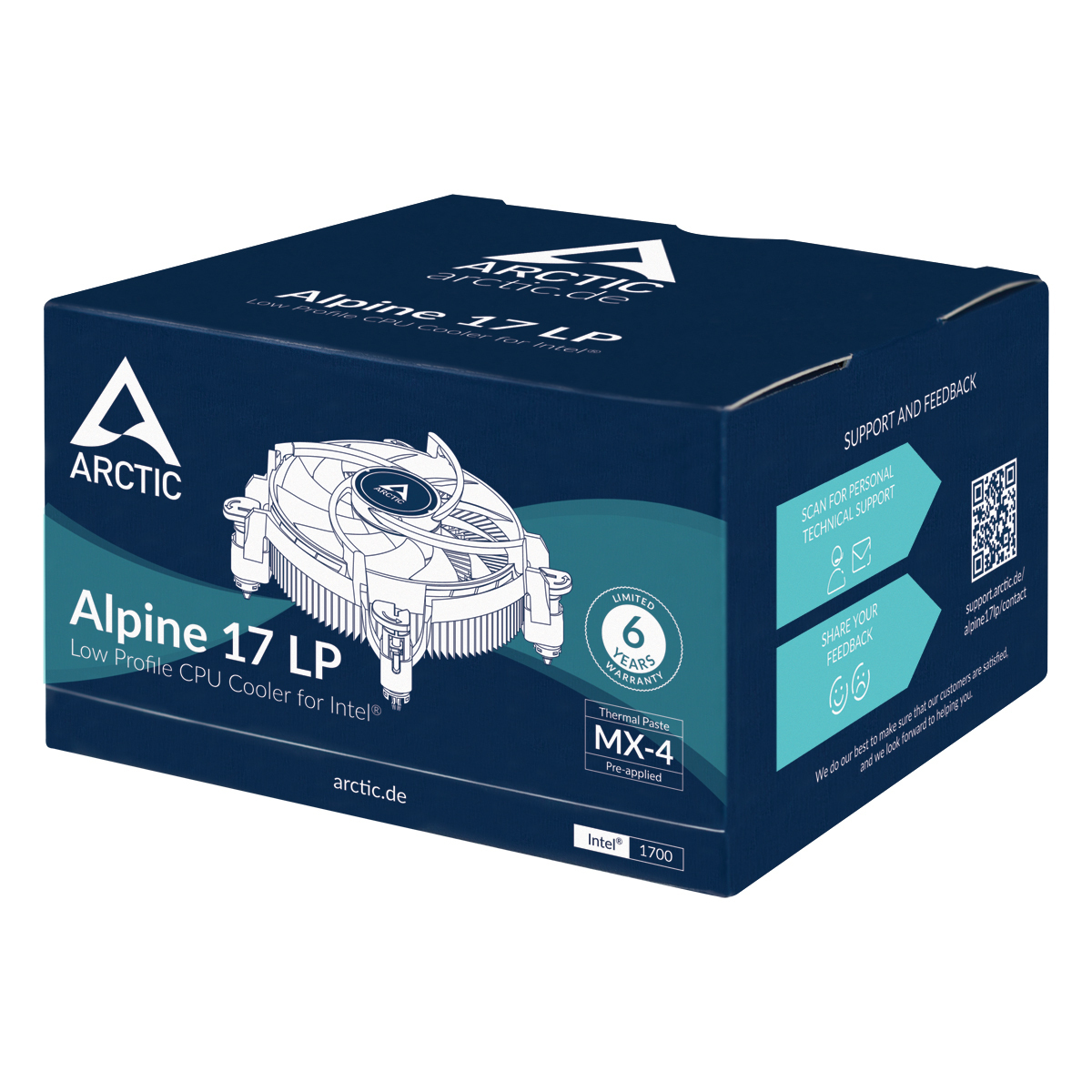 Кулер Процессорный ArcticCooling для CPU Alpine 17 LP