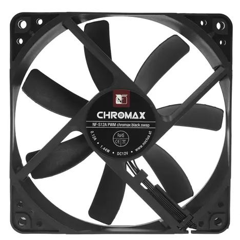 Вентилятор Noctua для корпуса NF-S12A PWM chromax.black.swap