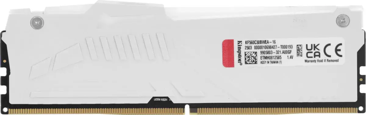 Оперативная память Kingston FURY Beast White RGB EXPO 16GB DDR5 6000MT/s CL30, KF560C30BWEA-16, RTL