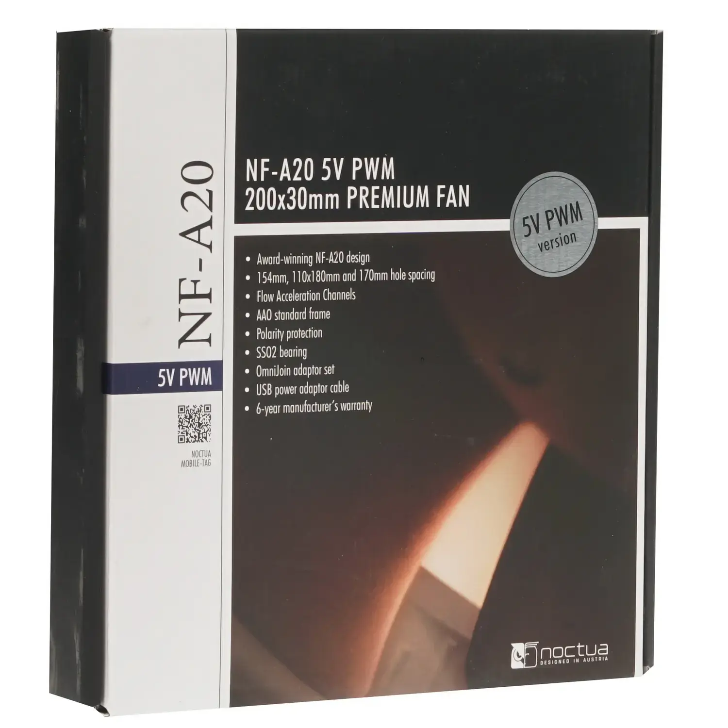Вентилятор Noctua для корпуса NF-A20 5V PWM