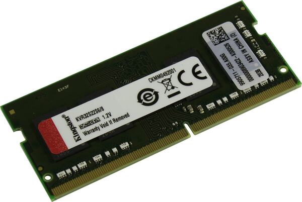 

Kingston SODIMM 8GB 3200MHz DDR4 Non-ECC CL22 SR x16
