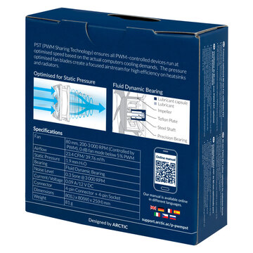 Кулер Процессорный ArcticCooling для CPU P8 PWM PST Single Fan