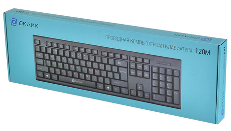 Клавиатура Oklick KeyBoard 120M 1083044, цвет черный