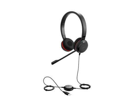 Гарнитура Jabra Evolve 20 SE, цвет красный/черный