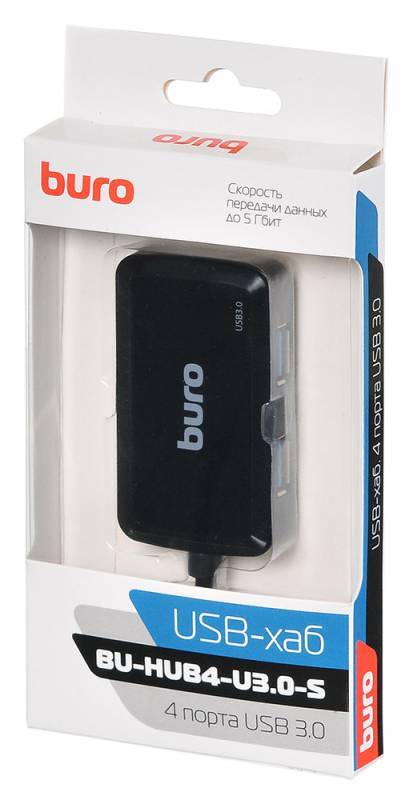 USB-концентратор Buro BU-HUB4-U3.0